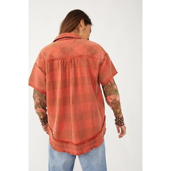 NWT WE THE FREE PEOPLE Sz L FLOWER FIELDS TWOFER IN RUST COMBO - Picture 4 of 4